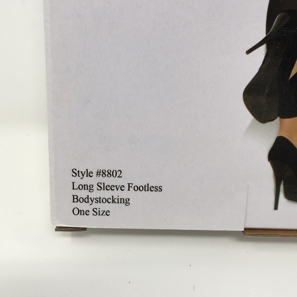 ELEGANT MOMENTS BLACK HOODED BODY STOCKING - Picture 4 of 4